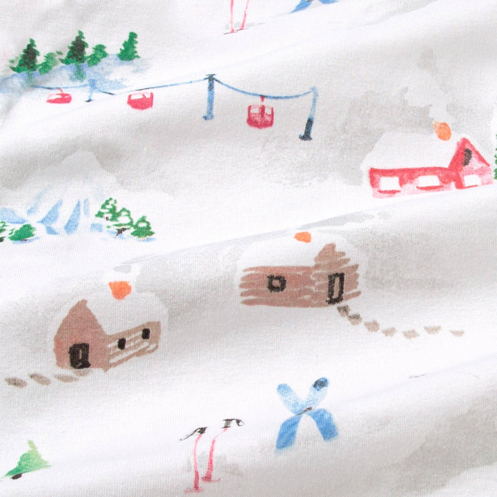 Ski Slopes Organic Cotton Footed Sleeper
