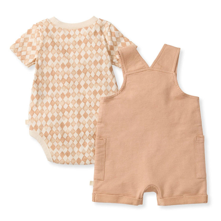 Diamond Tile Baby Boy Romper & Bodysuit Set