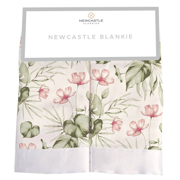 Silver Pink Orchid Newcastle Blankie Set