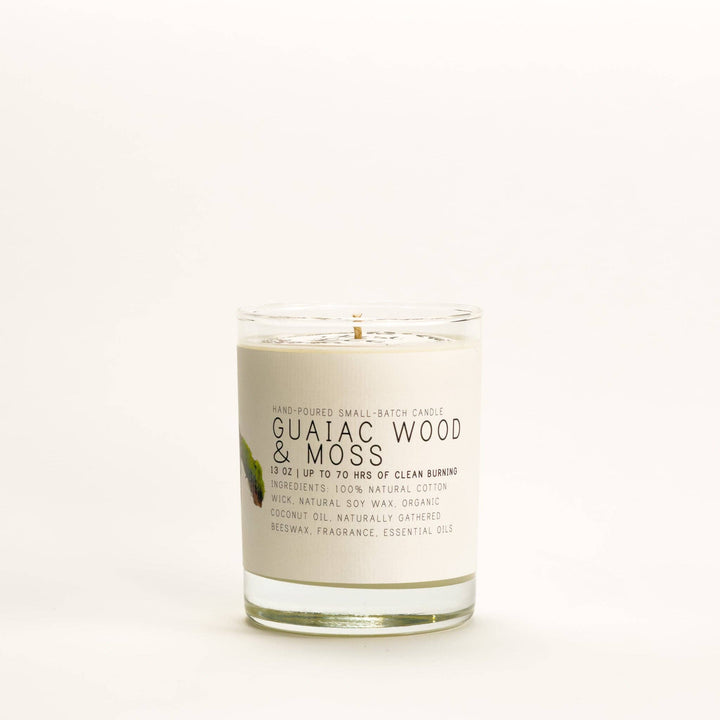 Guaiac Wood & Moss Candle by Just Bee