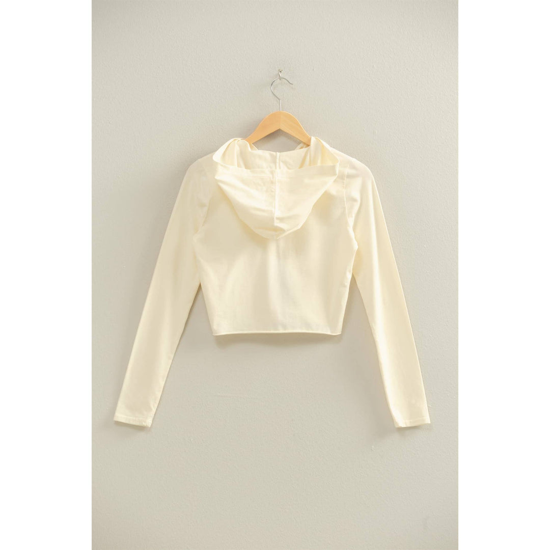 Zip Up Cropped Hoodie