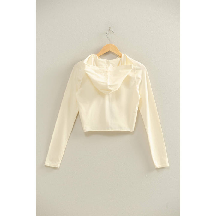 Zip Up Cropped Hoodie