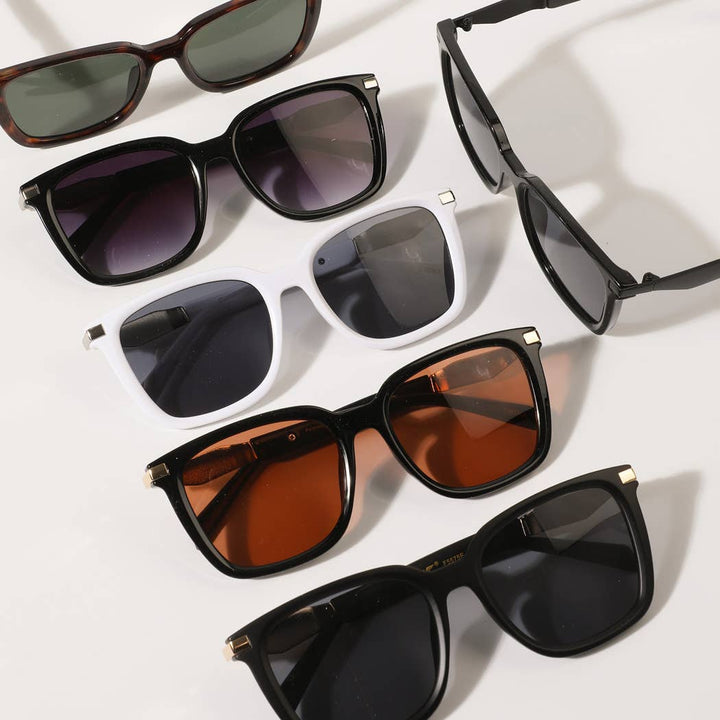Metal Deco Frame Fashion Sunglasses