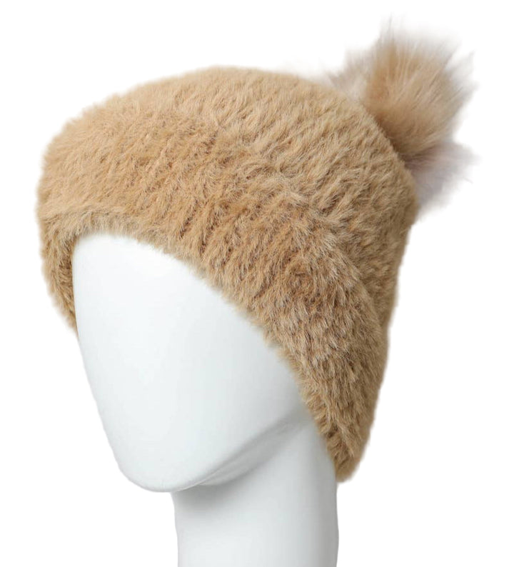 Camel Plush Beanie