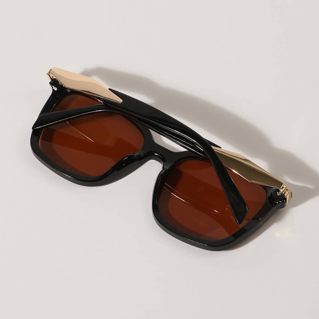 Metal Deco Frame Fashion Sunglasses