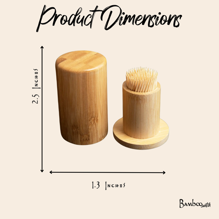 Bamboo Toothpick Holder