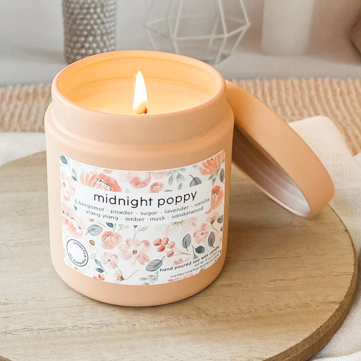 Midnight Poppy Deluxe Candle Tin