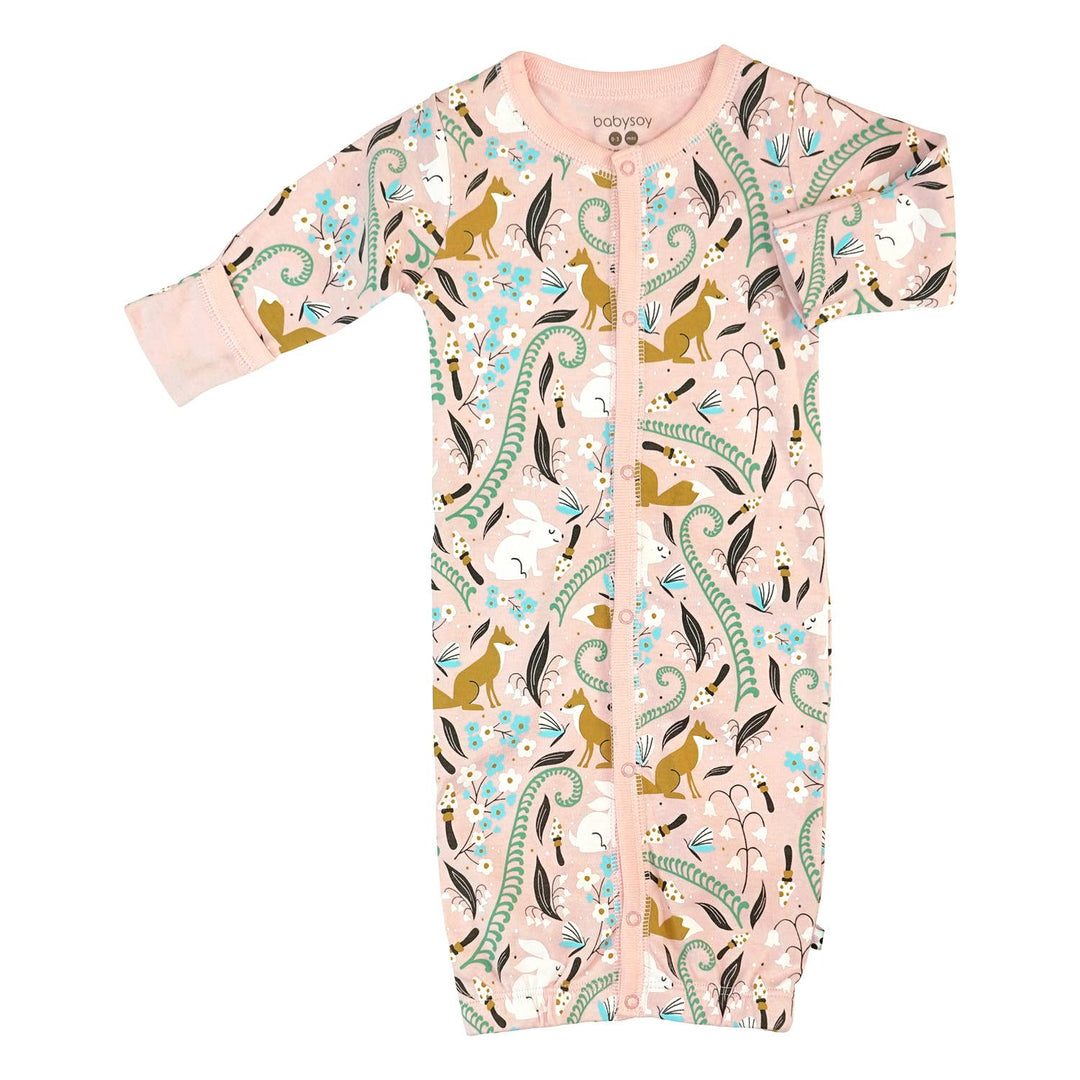 Babysoy Baby Snaps Gown - 3 prints