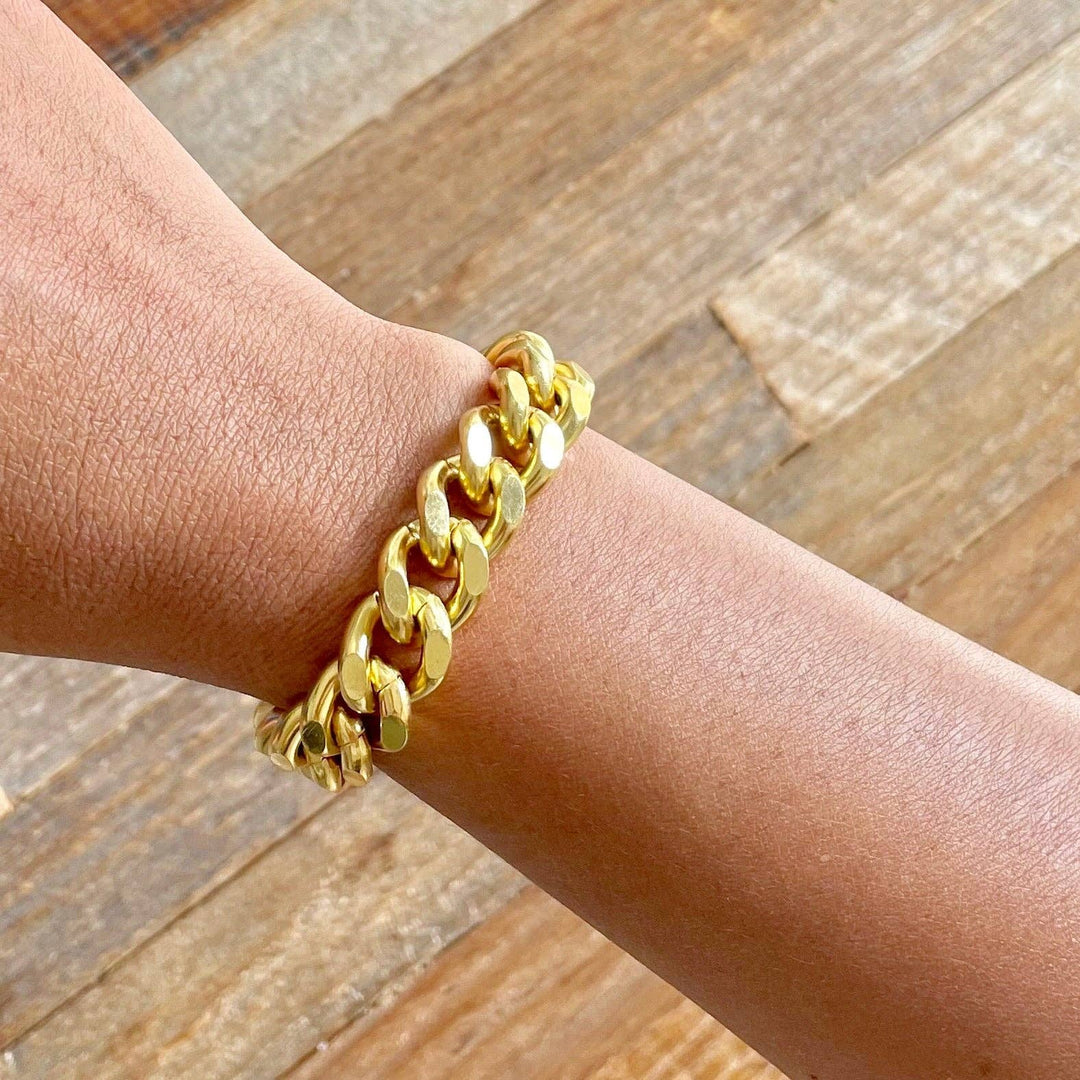 Gold Plated Chunky Chain Bracelet