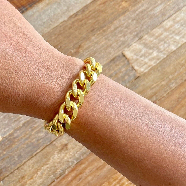 Gold Plated Chunky Chain Bracelet