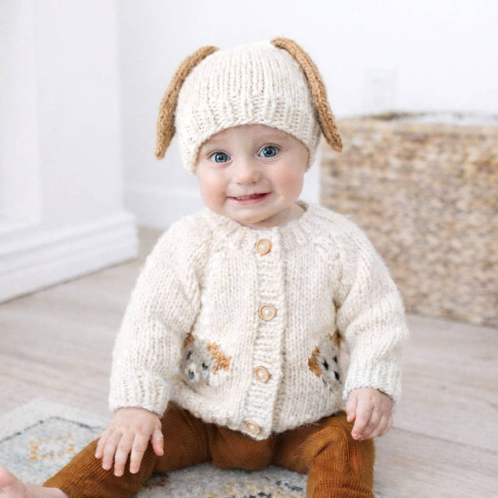 Puppy Cardigan Sweater