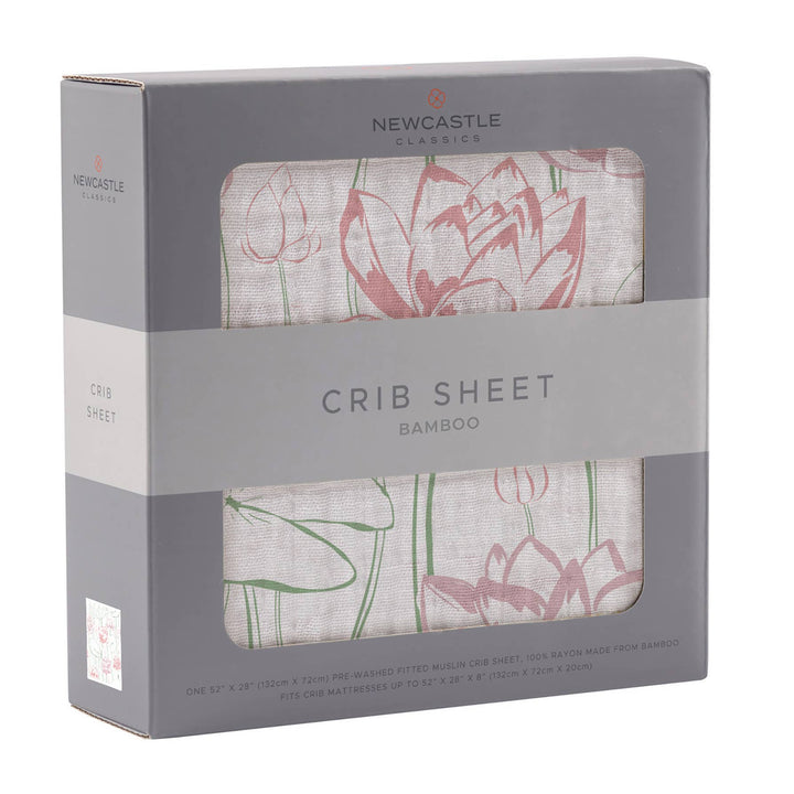 Water Lily Crib Sheet