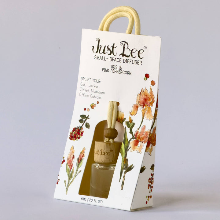 Iris & Pink Peppercorn Small Space Hanging Diffuser by Just Bee
