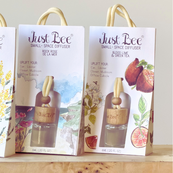 Blood Lime & Green Tea Small Space Hanging Diffuser by Just Bee
