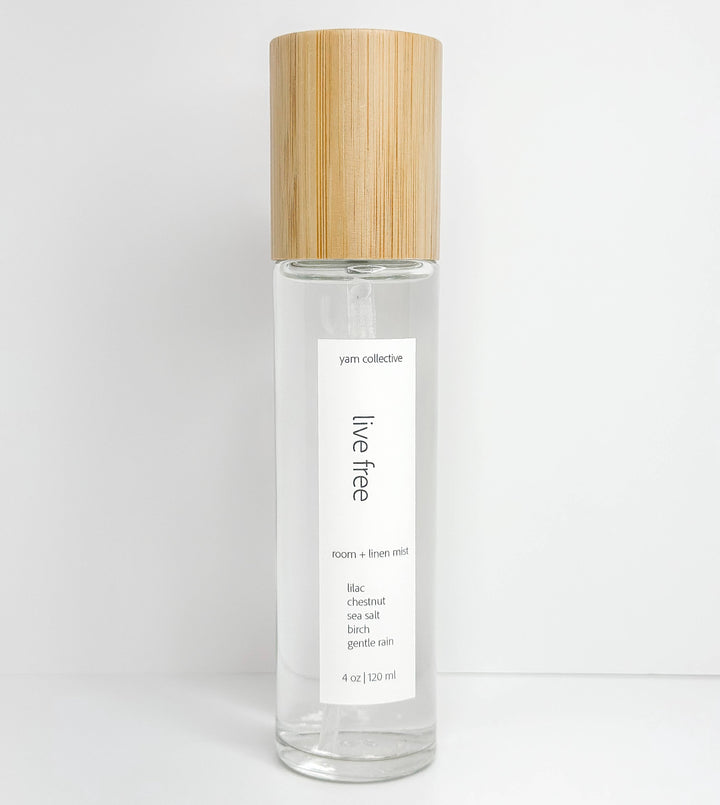 Live Free - 4 oz Lilac + Birch Room & Linen Mist