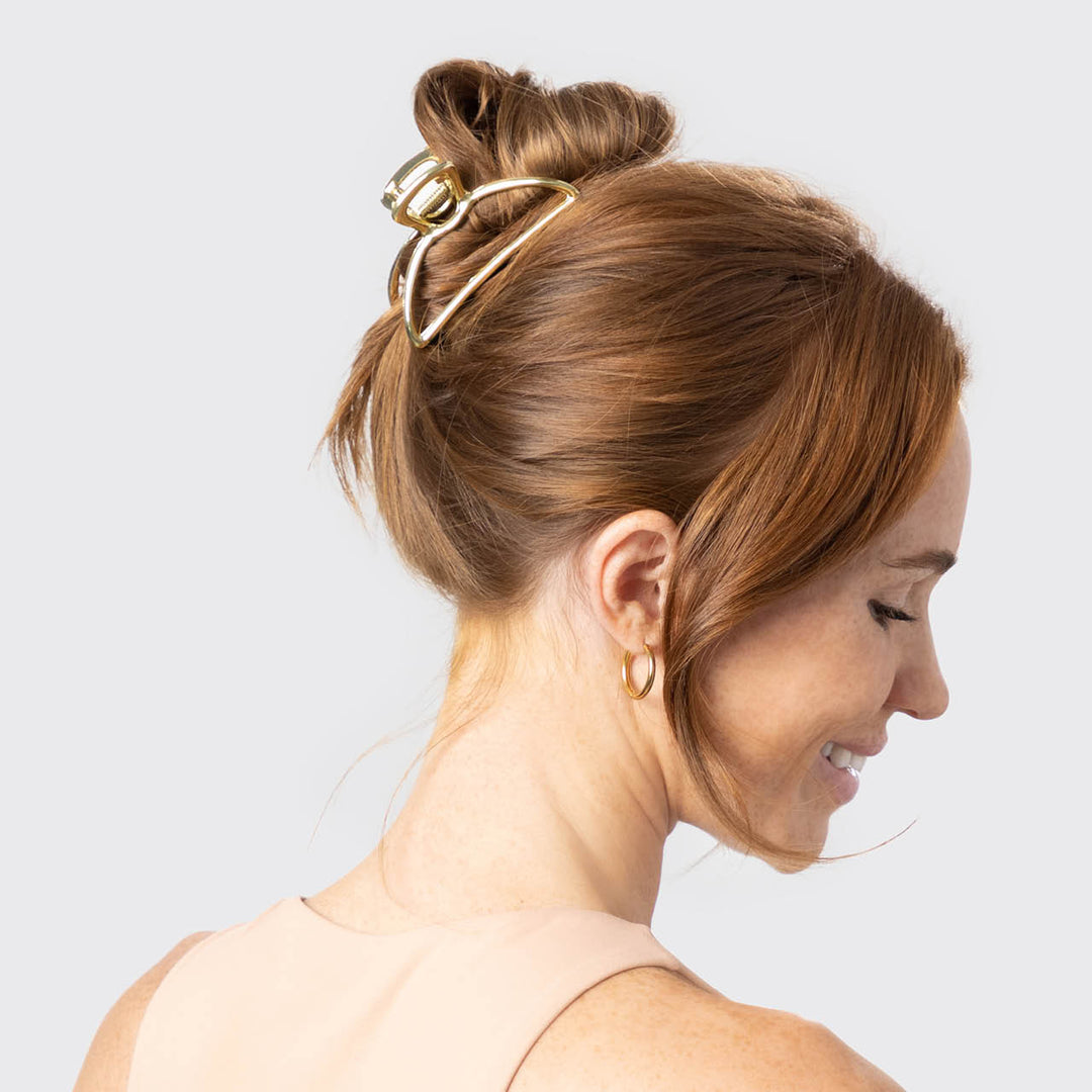 Open Claw Clip- Gold