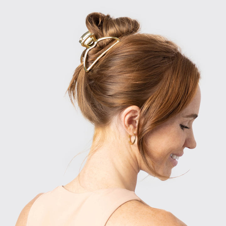 Open Claw Clip- Gold