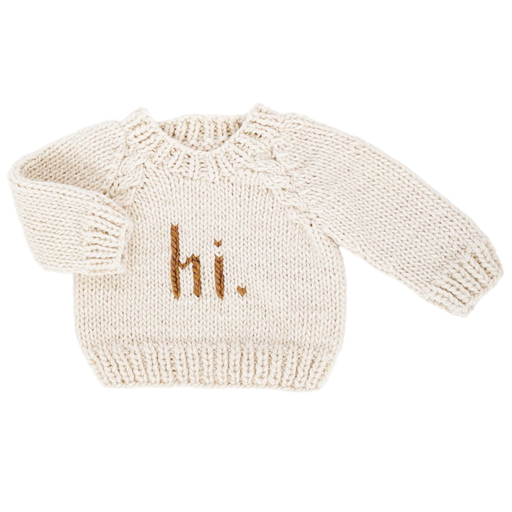 hi. Pecan Crew Neck Sweater