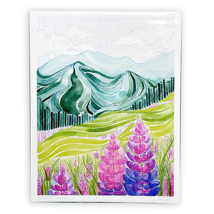 "Lupine Bloom" Print