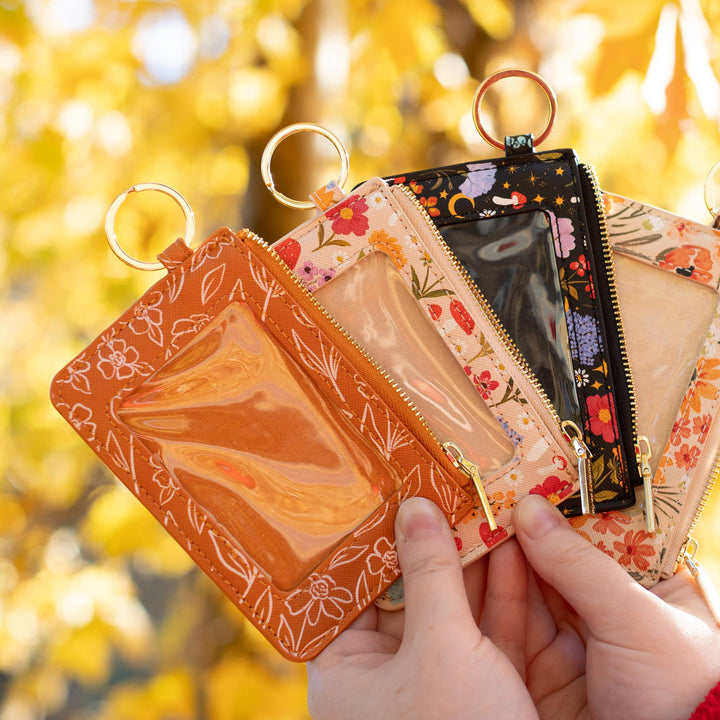 Terracotta Floral ID Holder/Coin Purse