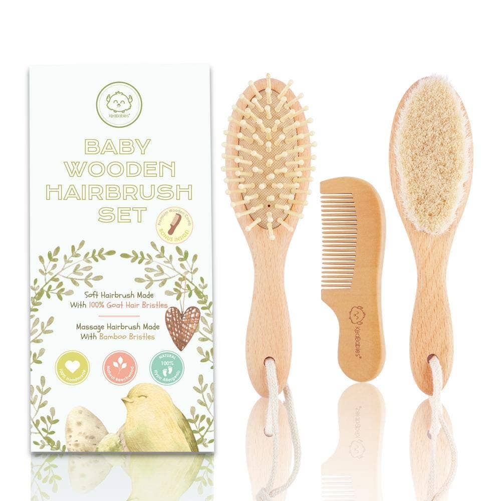 Baby Hair Brush and Comb Set for Newborn