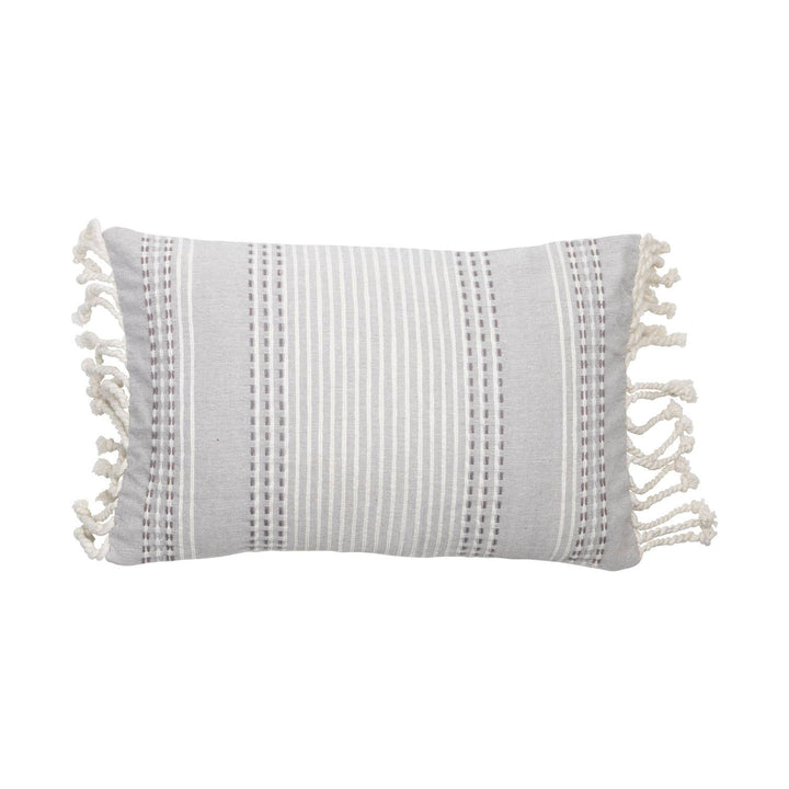 Grey Woven Nila Pillow