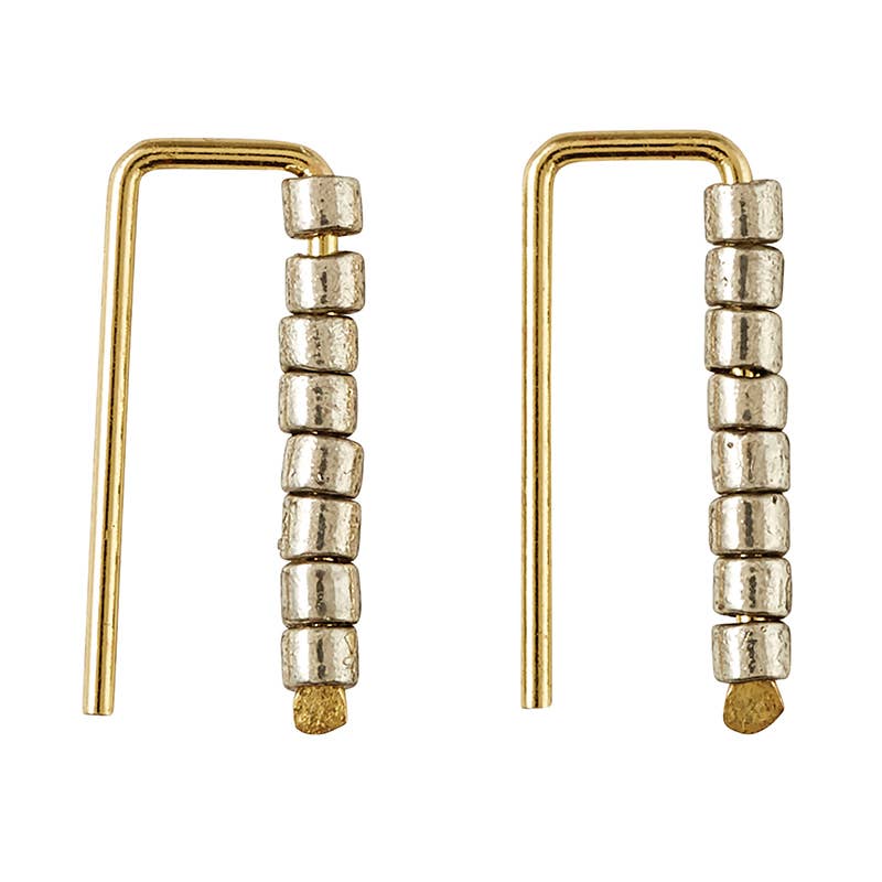 Pewter Chemistry Earring