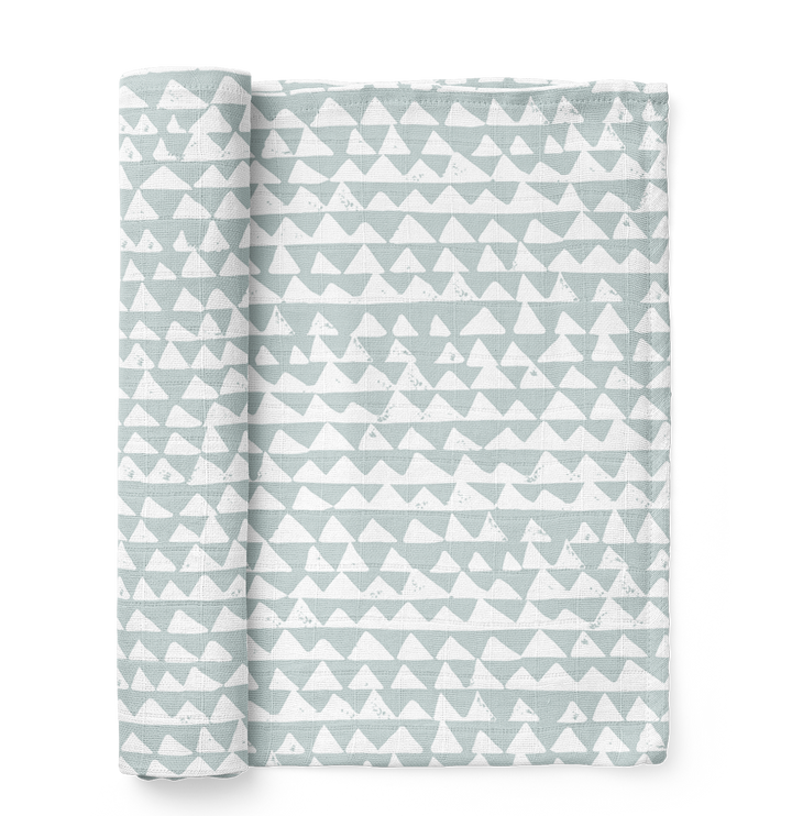 Blue Mountains Swaddle Baby Blanket