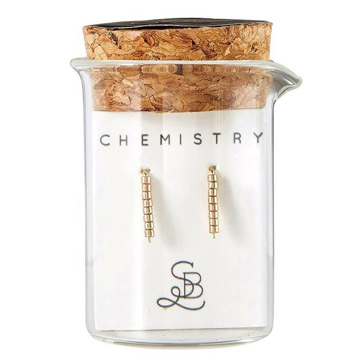 Gold Chemistry Earring