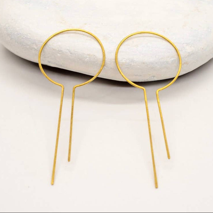 Minimalist Open Bar Hoops