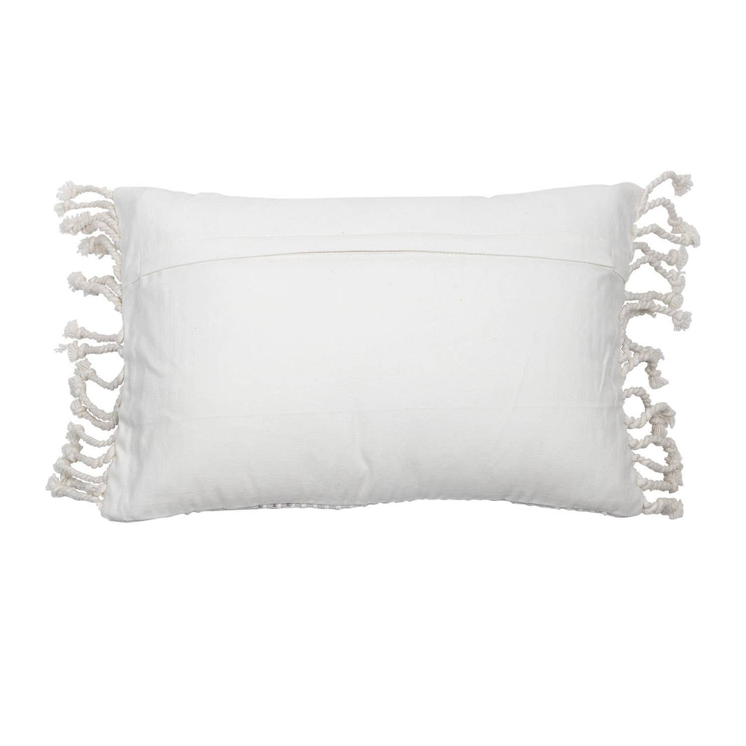 Grey Woven Nila Pillow