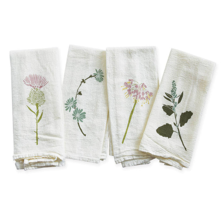 Found & Foraged Double Sided Napkins / Set of 4