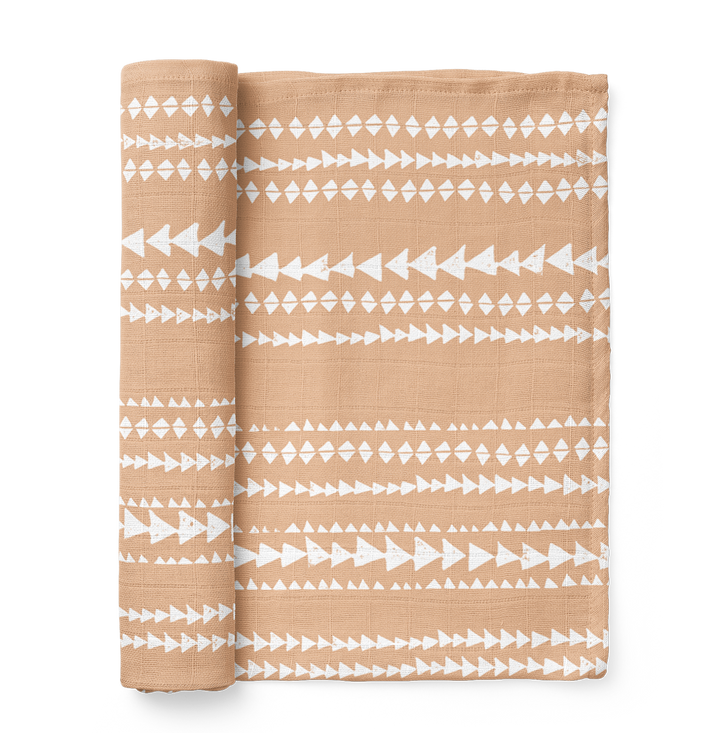 Terrain Apricot Swaddle Baby Blanket